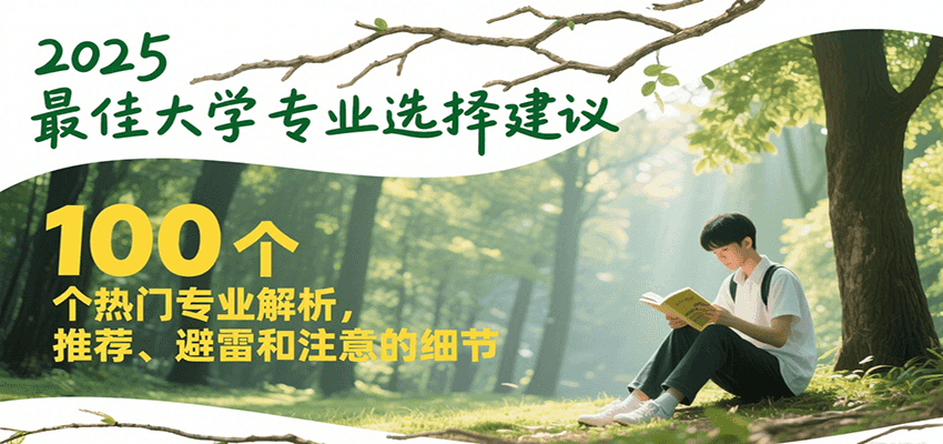 2025最佳大学专业选择建议，100个热门专业解析，推荐、避雷和注意的细节-网创副业教程