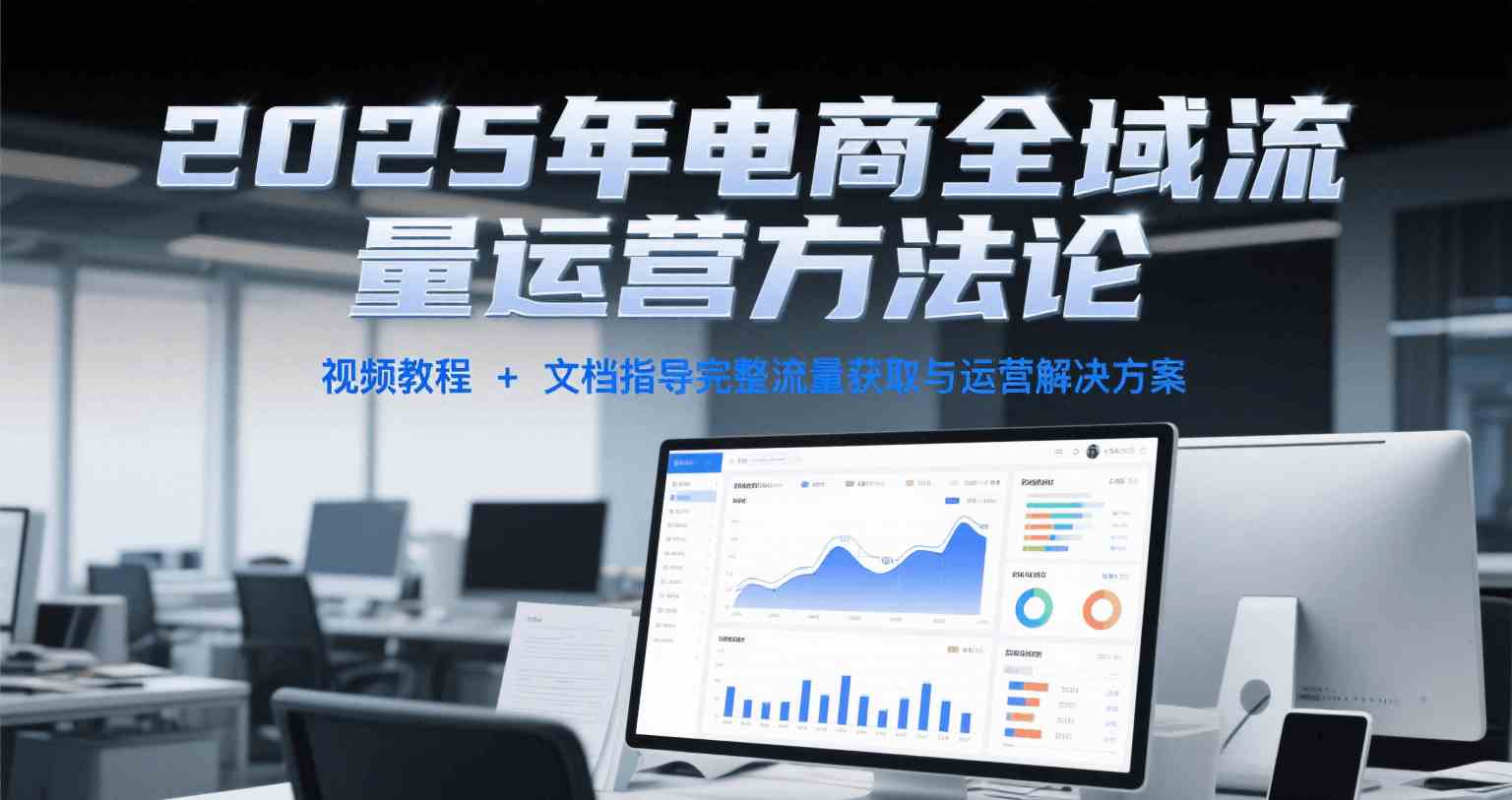 2025年电商全域流量运营方法论，视频教程+文档指导完整流量获取与运营解决方案-网创副业教程