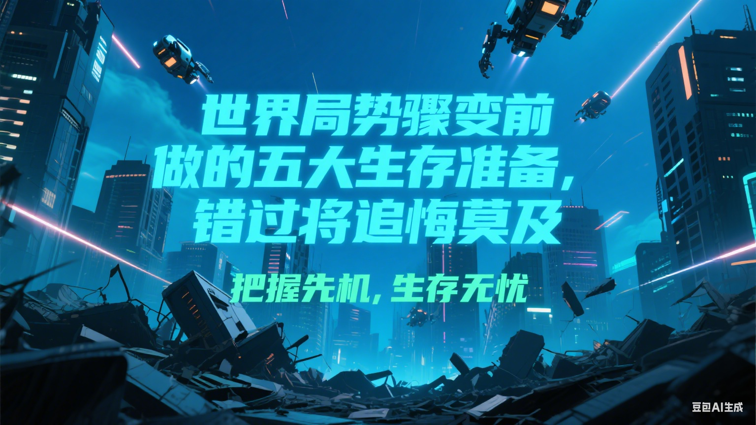 付费文章《世界局势骤变前必做的五大生存准备，错过将追悔莫及》-网创副业教程