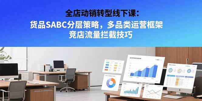 （15419期）全店动销转型线下课：货品SABC分层策略，多品类运营框架 竞店流量拦截技巧-网创副业教程