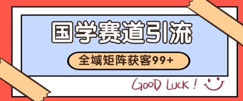 国学赛道精准拓客，自热矩阵日引99+ 获客SOP【揭秘】-网创副业教程
