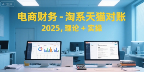 电商财务-淘系天猫对账2025，理论+实操-网创副业教程