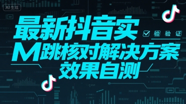 （15459期）最新抖音实M跳核对解决方案，效果自测-网创副业教程