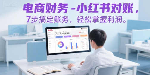 电商财务-小红书对账，7步搞定账务，轻松掌握利润-网创副业教程