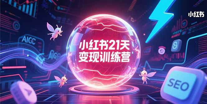 （15328期）小红书21天变现训练营，AIGC工具高效应用，SEO优化核心技巧-网创副业教程