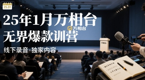 25年1月万相台无界爆款特训营线下录音-网创副业教程