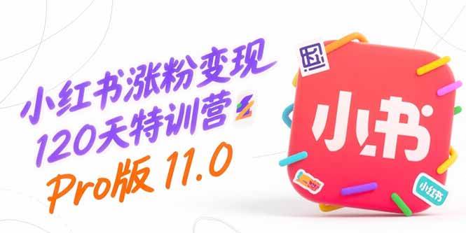 （15432期）小红书涨粉变现120天特训营Pro版11.0：从0到1掌握平台运营,内容制作和变现-网创副业教程