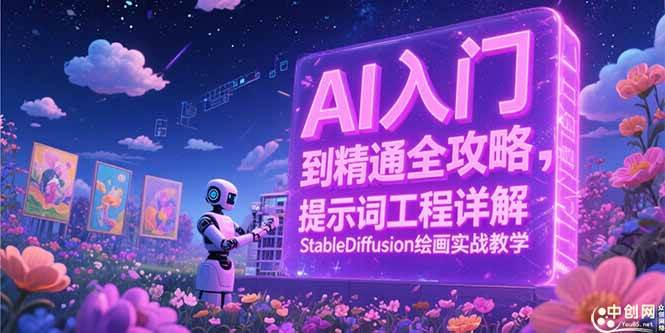 （15181期）AI入门到精通全攻略，提示词工程详解，StableDiffusion绘画实战教学-网创副业教程