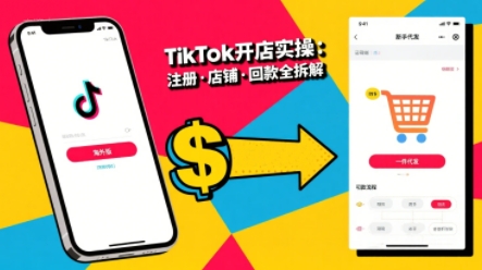 TikTok从开店到投流的进阶课,从基础实操到高阶技巧一网打尽-网创副业教程