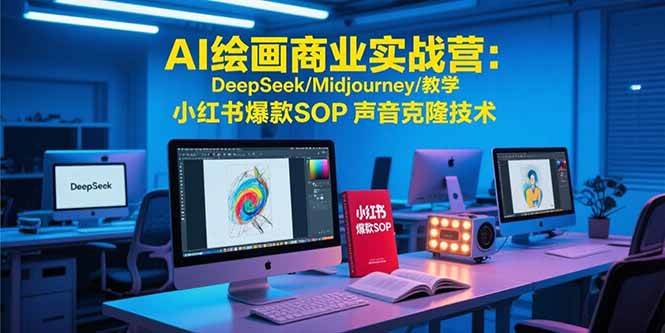 (15460期)AI绘画商业实战营:DeepSeek/Midjourney/教学 小红书爆款SOP 声音克隆技术-网创副业教程