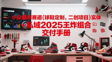小众暴利赛道(球鞋定制,二创项目)实体+私域2025王炸组合 交付手册-网创副业教程