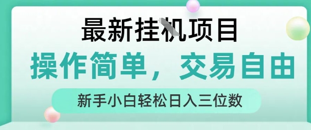 最新挂G项目,人人可上手,操作简单, 每天24小时自动运行轻松日入三位数【揭秘】-网创副业教程