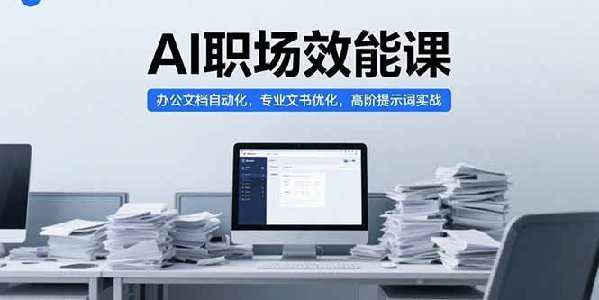(15371期)AI职场效能课,办公文档自动化,专业文书优化,高阶提示词实战-网创副业教程
