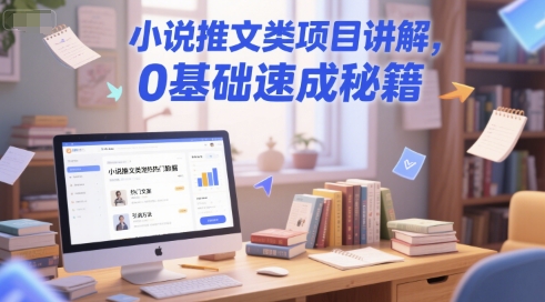 小说推文类项目讲解,0 基础速成秘籍-网创副业教程