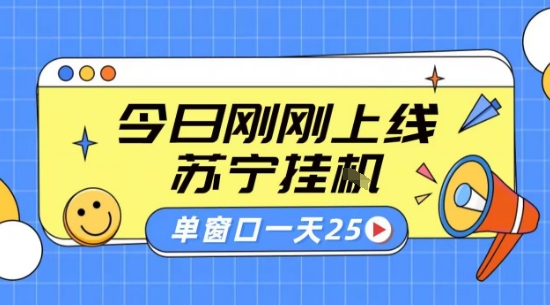 苏宁全自动采集挂G项目 稳定可批量 单窗口收益30+ 附教程【揭秘】-网创副业教程