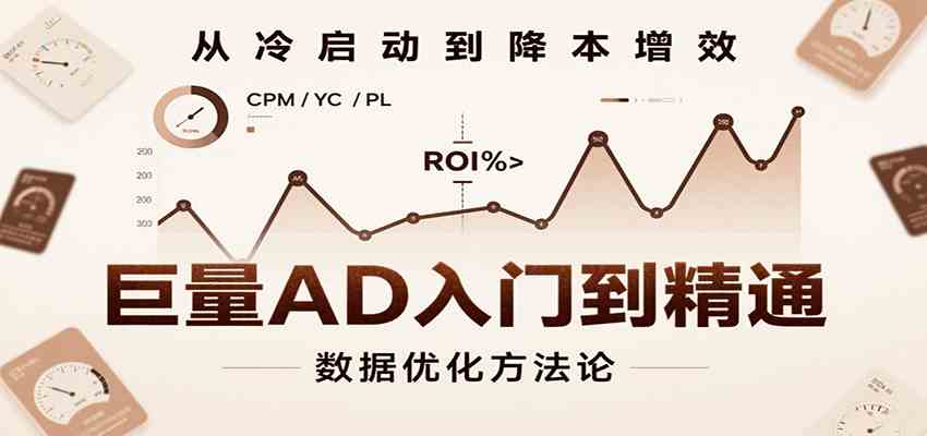 巨量AD入门到精通,含工具、设置、定向、优化等广告投放全流程-网创副业教程